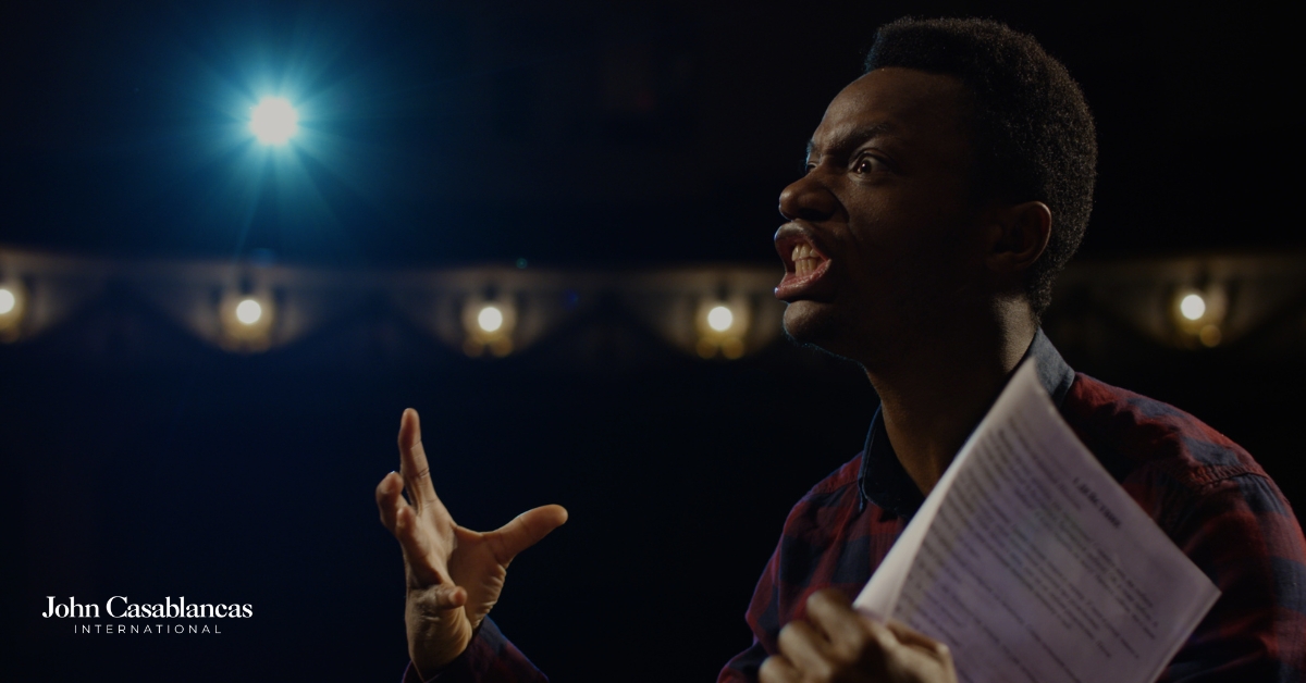 a dramatic performance of a monologue