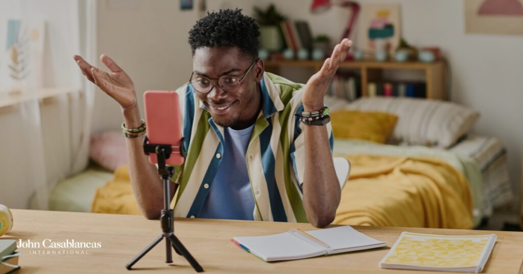 a ugc creator collaborating with a brand on content