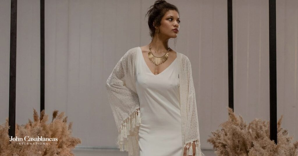 A model practicing posing techniques